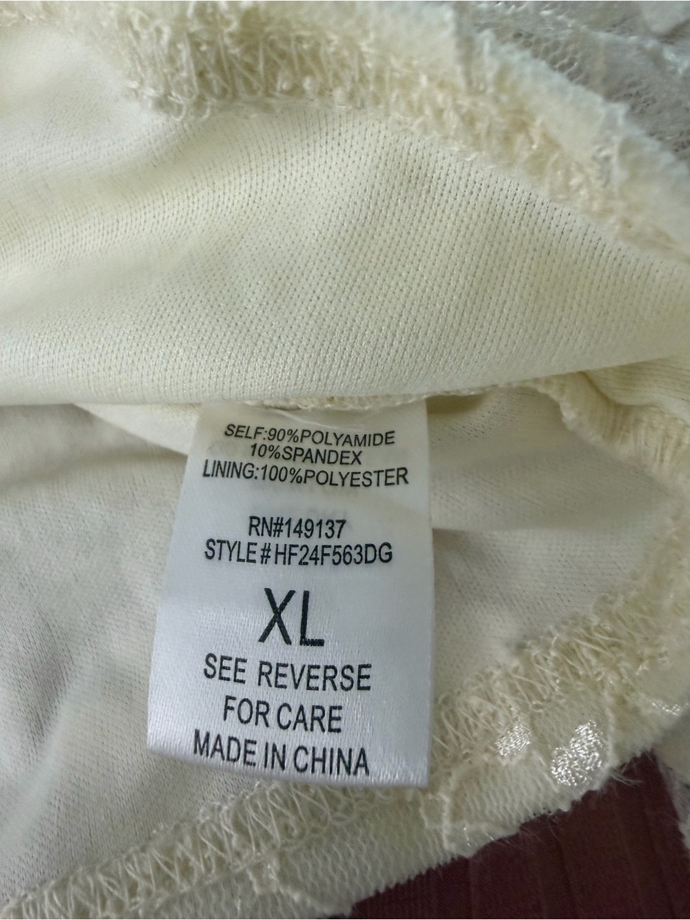 HYFVE Lace Bell Sleeve Floral Crop Top Cream/Beige Size XL Boho, Fairycore, Y2K - Picture 3 of 7